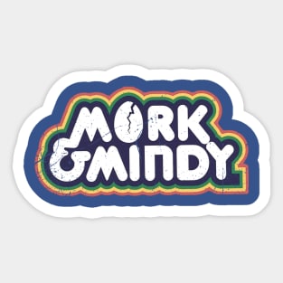 Mork and Mindy - Authentic Distressed Sticker